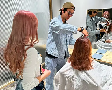 カラーモデル・カットベーシック練習